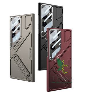 Vỏ Giáp Chân Đế Cho Samsung Galaxy S25 S24 S23 S22 Vỏ Bảo Vệ Phim Ống Kính Cường Lực Siêu