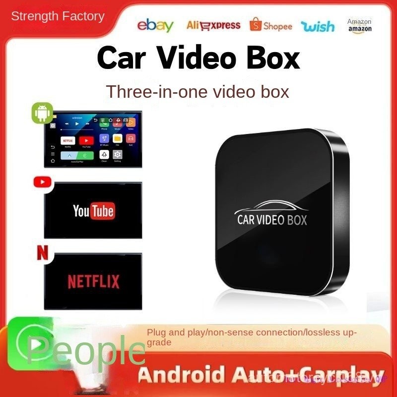 QMP Có Hàng Miễn Phí Vận Chuyển Hộp Android Ô Tô 3 trong 1 Có Dây CarPlay sang CarPlay Không Dây Máy Android Ô Tô Hộp CarPlay Chuyên Dụng Hộp Video Điện Thoại Apple
