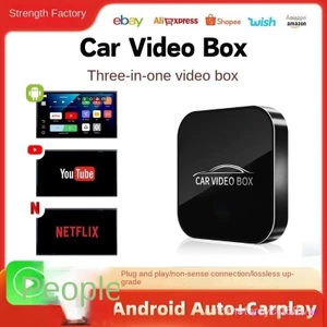 QMP Có Hàng Miễn Phí Vận Chuyển Hộp Android Ô Tô 3 trong 1 Có Dây CarPlay sang CarPlay Không Dây Máy Android Ô Tô Hộp CarPlay Chuyên Dụng Hộp Video Điện Thoại Apple