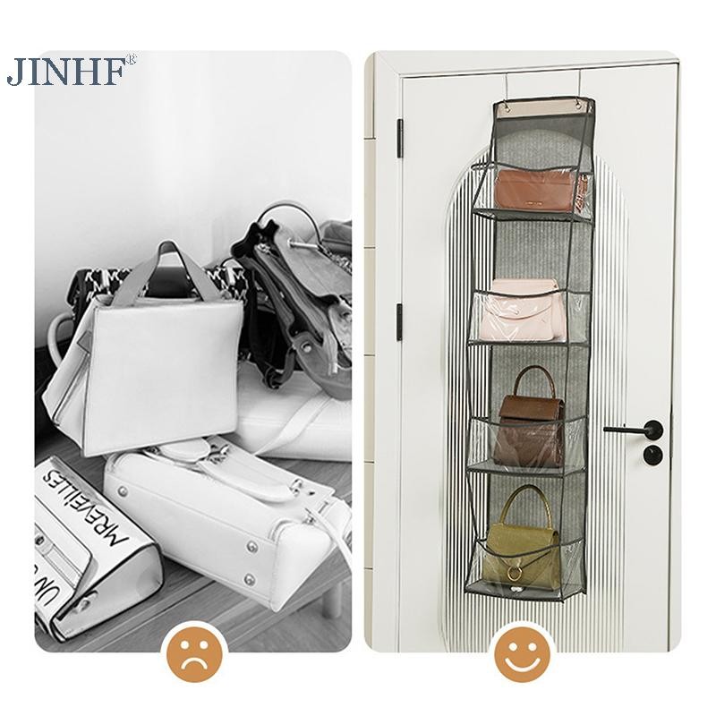 JINHF Túi Vải Đa Năng Cho Phía Sau Cửa Túi Bảo Quản Nhiều Lớp Linh Tinh Sắp Xếp Lưu Trữ HOT