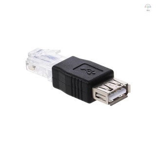 Hilivn) Bộ chuyển đổi USB sang RJ45 USB2.0 Nữ sang Ethernet RJ45 Đầu nối bộ chuyển đổi phích cắm đực
