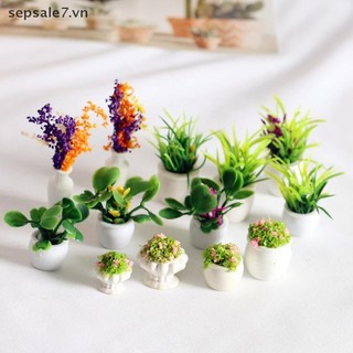 [ToyFeb] 12 Phong Cách 1: 12 Chậu Cây Nhà Búp Bê Nhựa Thân Thiện Với Môi Trường Phụ Kiện Trang Trí Nhà Cửa {vn}
