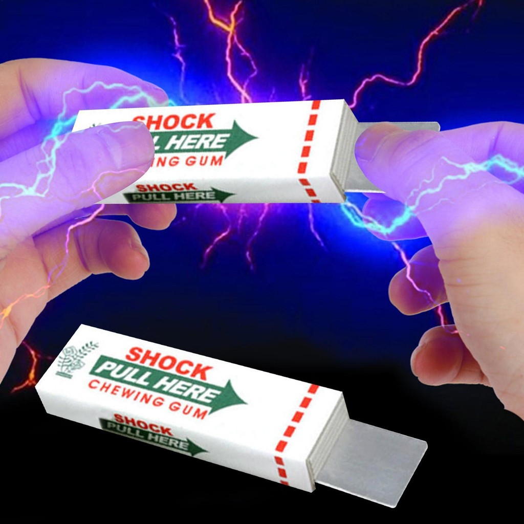 Điện Shocker Gum Điện Nhai Kẹo Cao Su Joke Prank Ngộ nghĩnh Đồ Chơi Prank Sáng Tạo Trò Chơi Sốc Ngày Cá Tháng Tư Prank Đồ Chơi Sốc wipqsvn