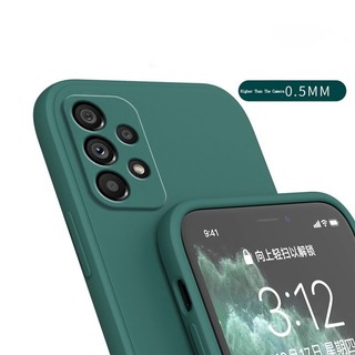 Thời Trang Mới Cho Galaxy A13 A23 A52 A52S A72 A32 4G Khung Ốp Lưng Vuông Mỏng Mềm TPU Vỏ Silicon Có Dây Đeo Tay