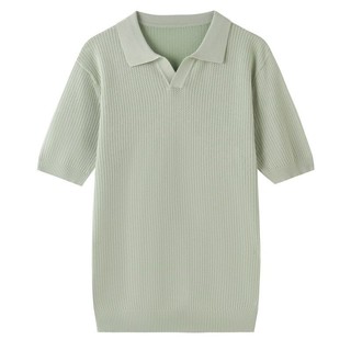 Áo sơ mi Polo ngắn tay DICHUANGZHE Slim Fit dành cho nam - Màu trơn, sành điệu & mặc thường ngày