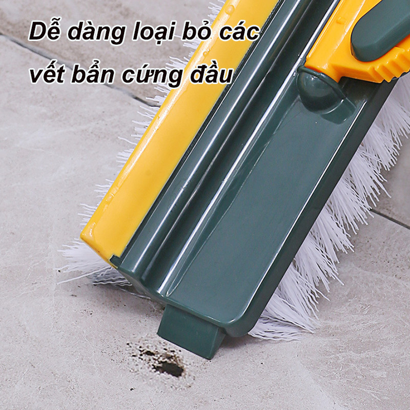 Bàn chà vệ sinh đa năng,Chức năng chà rửa + gạt nước, hiệu quả làm sạch vết bẩn cứng đầu khe hẹp