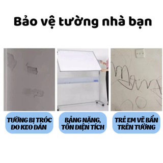 [HÀNG LOẠI 1] Bảng Trắng Dán Tường Không Dùng Keo, Bảng Viết Bút Lông, Họp Văn Phòng Không Hại Tường NGÓI HOME - BV01