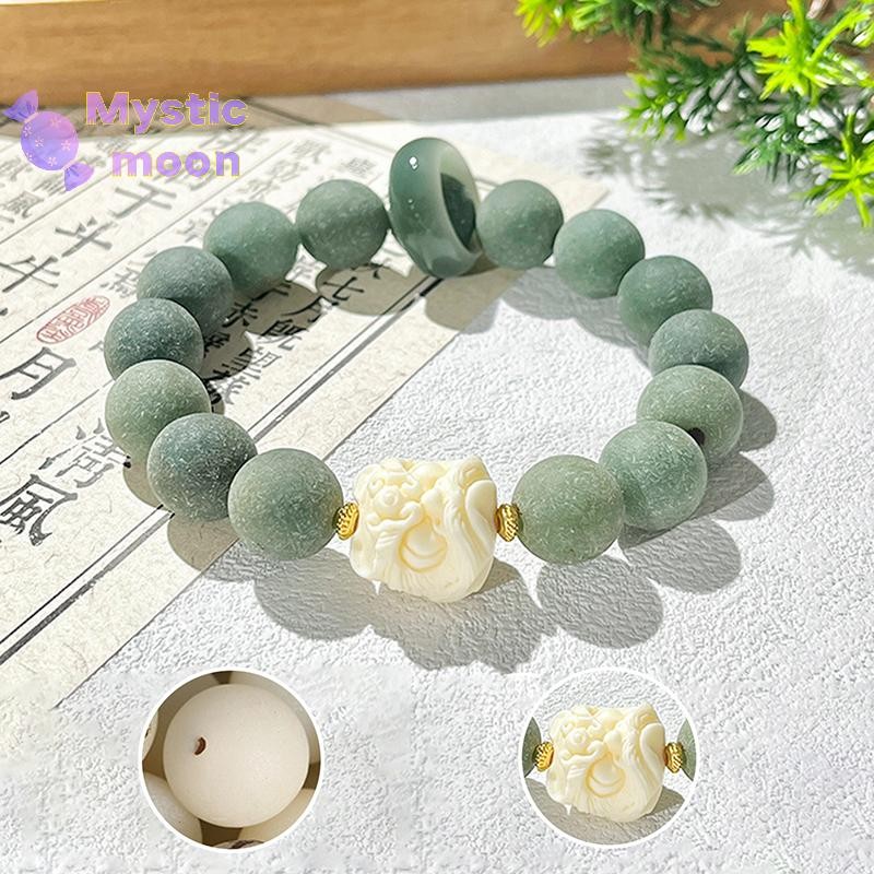 [Huyền bí] Vòng tay Bồ đề nhảy múa phong cách Trung Quốc Đồ thủ công Tính khí có thể gập lại Hạt Phật Mân Côi Hạt giống Bồ Đề Vòng tay Trang sức Quà tặng [Mới]