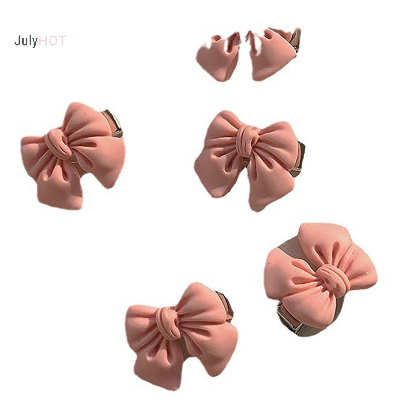 Julyhot Dễ Thương Phong Cách Hàn Quốc Mỏ Vịt Kẹp Nổ Kẹp Nơ Hình Trái Tim Đào Hoa Màu Hồng Barrettes Dành Cho Nữ Cô Gái Phụ Kiện Tóc Massivedeals