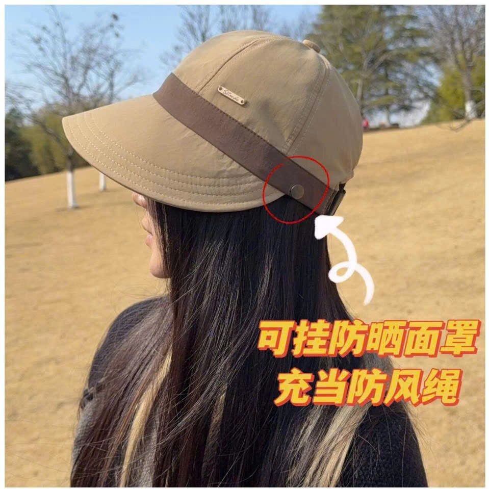 Mũ bucket chống nắng kín chóp có nút cài khẩu trang - MŨ nón nửa đầu cho nữ