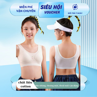 Áo lót bra NỮ SINH thiếu niên, học sinh, đệm liền áo chống xô tụt đệm 5020 1 size từ 35-60kg