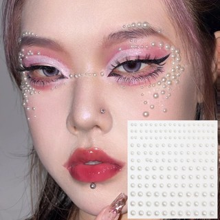 Miếng Dán Kim Cương Giả 3D Kích Thước Hỗn Hợp Tự Dính, Ngọc Trai Toàn Thân Cho Mặt / Móng Tay / Thủ Công Nghệ Thuật, Phụ Kiện Trang Điểm Lễ Hội Chống Thấm Nước