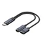 Bộ chuyển đổi cáp WU USB C OTG có nguồn cấp nguồn Type C sang USB OTG + Cáp sạc nhanh 100W Bộ chia USB C 2 trong 1 Sạc
