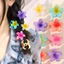 Kẹp tóc Plumeria ngọt ngào mùa xuân hè - Kẹp móng vuốt hoa Dopamine thanh lịch - Phụ kiện tóc đầy màu sắc Acrylic sống động dành cho nữ