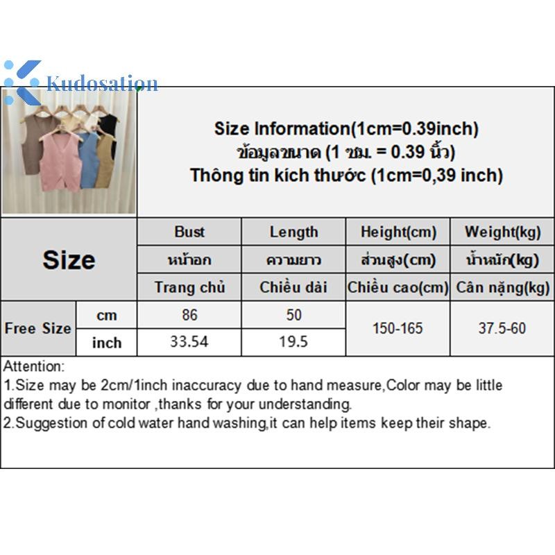 Kudosation Nữ Sang Trọng Cổ Chữ V Dệt Kim Áo Nhân Quả Ngắn Tay Áo Vest Áo Retro Màu Trơn Áo Thun Đẹp