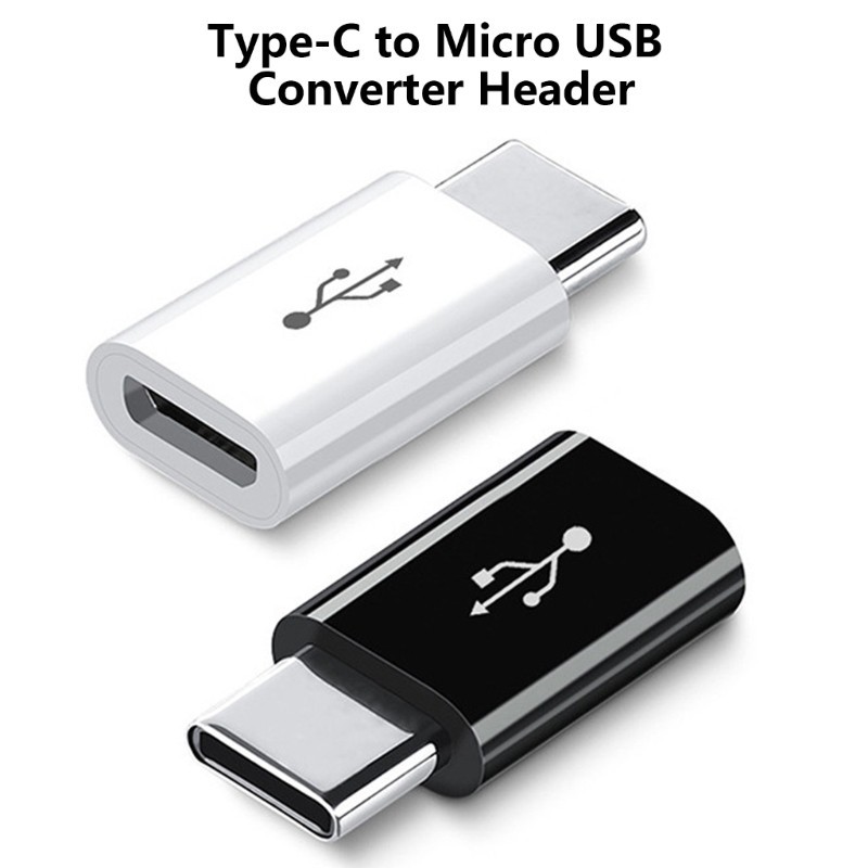 Micro USB Female to Type C Male Converters Adapter Support 30Mbps Data Transfer
