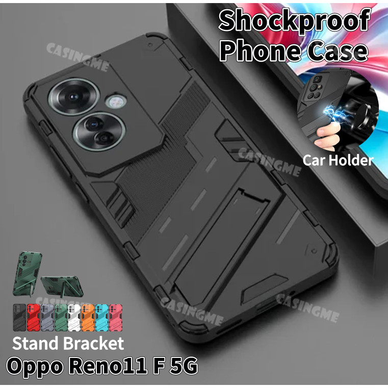 Ốp Điện Thoại Chống Sốc Oppo Reno11 F 5G Cho Oppo Reno11F Reno 11F Reno 11 F F11 OppoReno11F 5G 2024 Vỏ 3D Armor Đứng Giá Đỡ Bảo Vệ Giá Đỡ Ốp Lưng Cứng