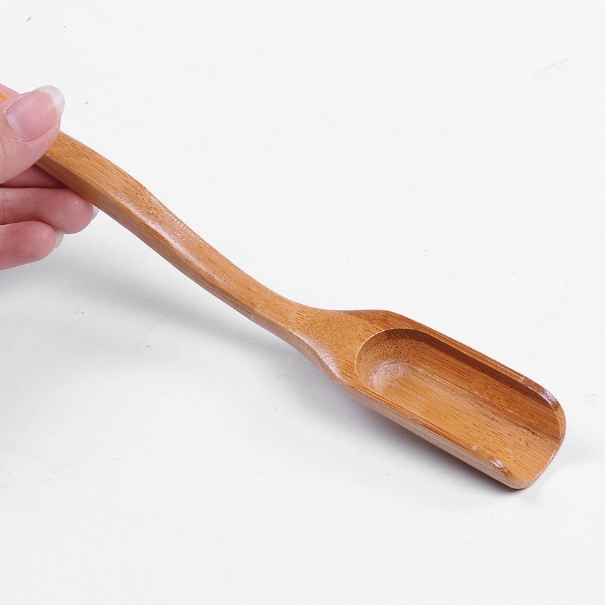 Dụng cụ xúc trà, muỗng thìa xúc trà bằng tre già