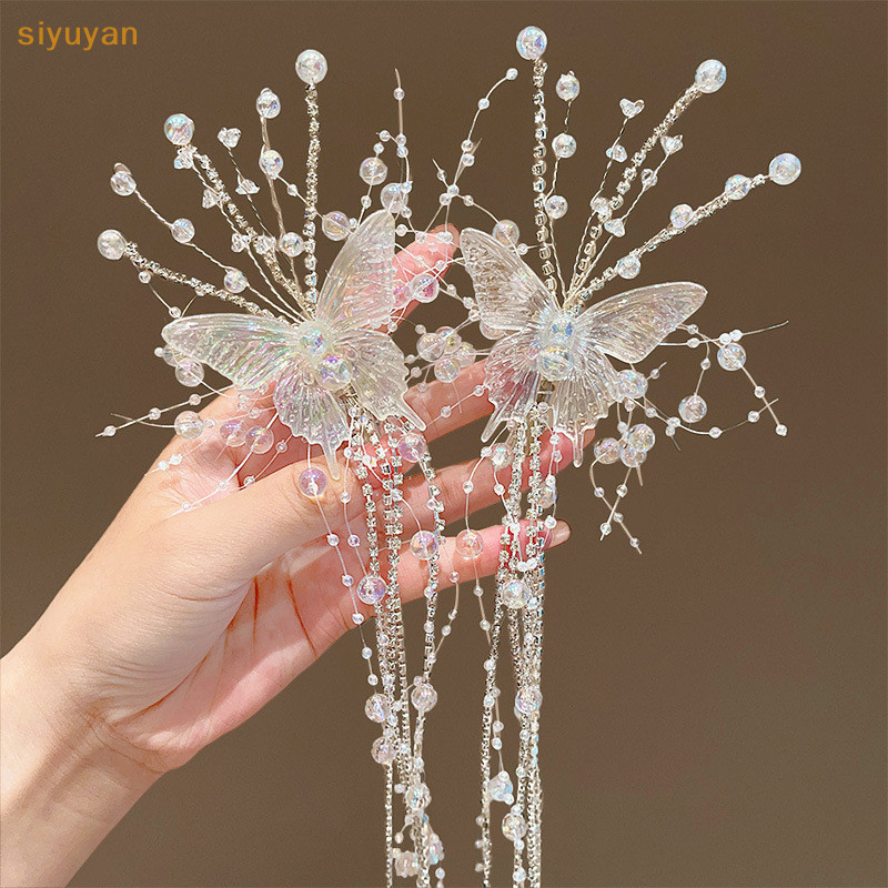 Siyuyan 1 Hàn Quốc Đơn Giản Trang Sức Phụ Kiện Hạt sel Kẹp Tóc Cho Nữ Bé Gái Màu Bạc Kẹp Tóc Bên VN