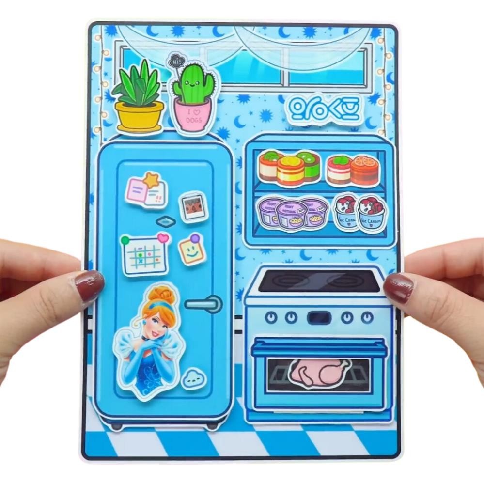 Đồ chơi bằng giấy ngôi nhà búp bê của toca boca đồ chơi bé gái h23