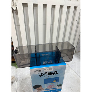 Lọc Tràn Nhựa 3 Ngăn Cho Bể Cá Cảnh (45x13x13cm)
