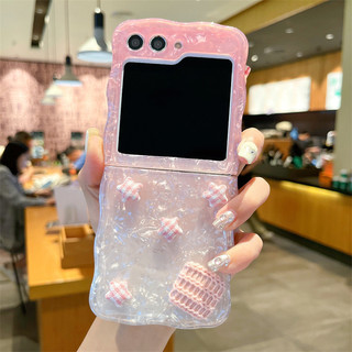 Ốp điện thoại Acrylic cứng hình ngôi sao 3D sang trọng cho Samsung Galaxy Z Flip 5 Flip 4 Flip 3 5G Z Flip5 Flip4 Flip3 Ốp lưng chống sốc