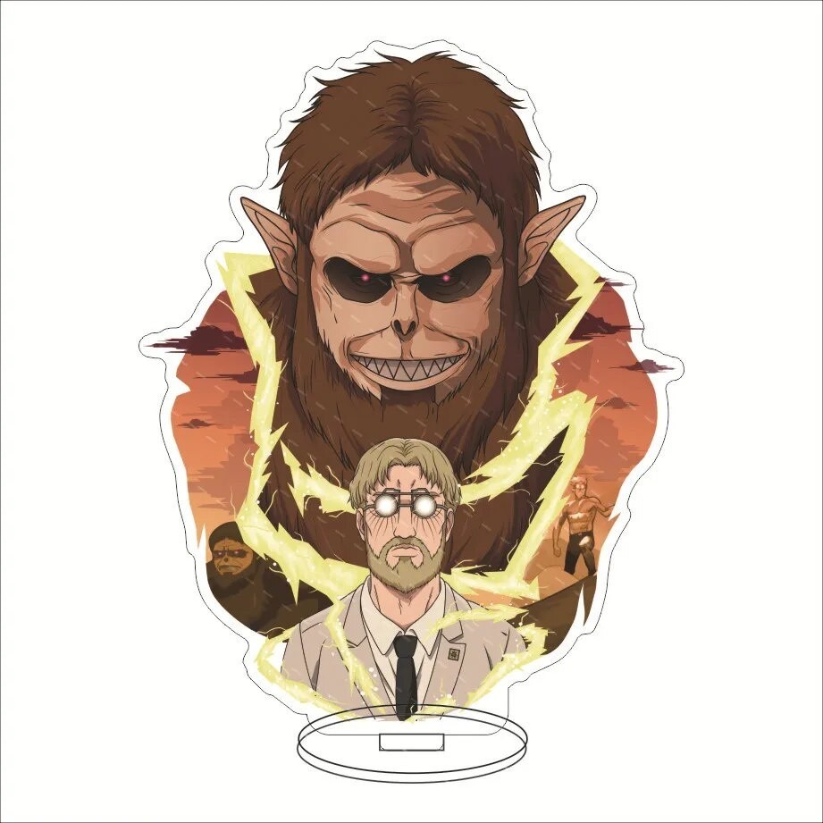 Mô hình Standee Attack on Titan Acrylic vbjf Peripheral Eren Yerger Armin Arlert Phụ kiện trang trí để bàn góc học tập