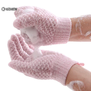 Kuzhen 1 Đôi Tắm Để Lột Tẩy Tế Bào Chết Găng tay đi tắm Chà Găng Tay Massage Cho Cơ Thể Tẩy Tế Bào Chết Bọt Biển Rửa Da Dưỡng Ẩm SPA HOT
