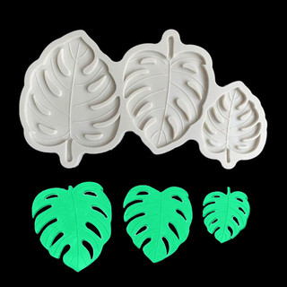 Gcdhome Fondant Khuôn Bánh Khuôn Cây Lá Monstera Lá Sô Cô La Silicon Nướng DIY HOT