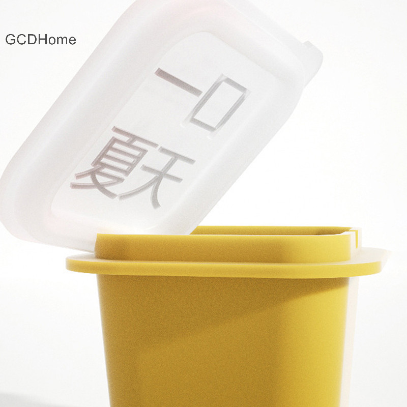 Gcdhome Lớn Độc Lập Khay Đá PP Khuôn Lưu Trữ Nhà Có Nắp Nóng Phụ Kiện Nhà Bếp