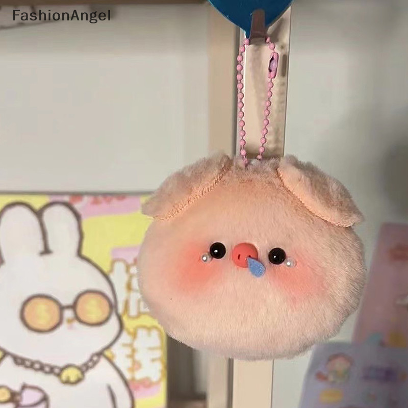 FashionAngel Squeak Lợn Ngọc Trai Dễ Thương Có Kính Mát Sang Trọng Búp Bê Móc Khóa Sáng Tạo Lông Tơ Mềm Nhồi Bông Ba Lô Mặt Dây Chuyền Cho Trẻ Em Quà Tặng TH