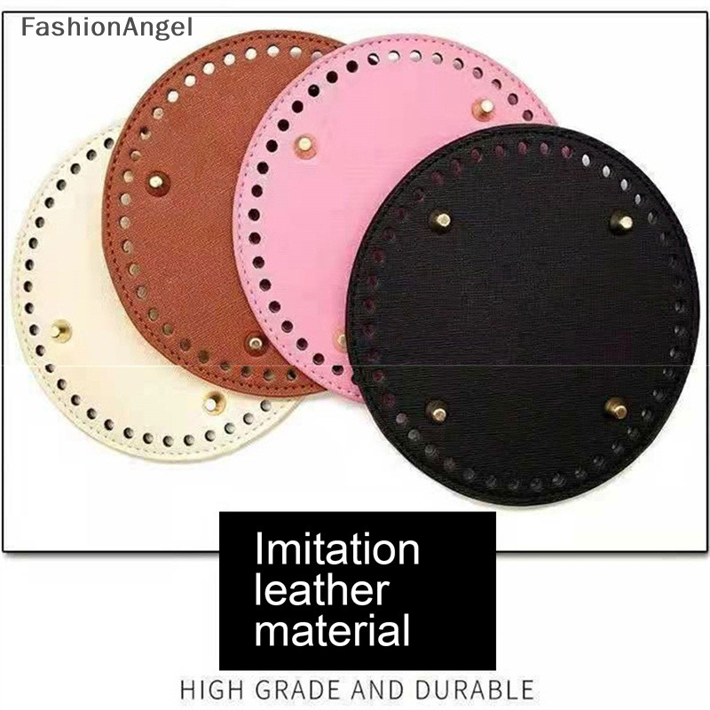Fashionangel Túi Da Đáy DIY Handmade Hình Bầu Dục Dưới Túi Phụ Kiện Cho Túi TH