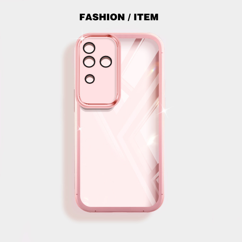 Ốp điện thoại trong suốt màu siêu mỏng YBD cho Vivo Y200 V40 Lite Y39 V40 Pro V30 Pro V30E V40E V50 Lite Vỏ mềm silicon trong suốt thời trang nữ tính