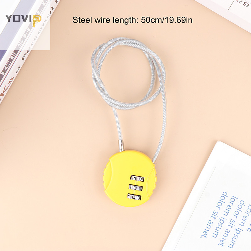 Yovip 13 / 20 / 50cm Dây Số Mật Khẩu Khóa An Ninh Thông Minh Cho Mũ Bảo Hiểm Xe Máy VN
