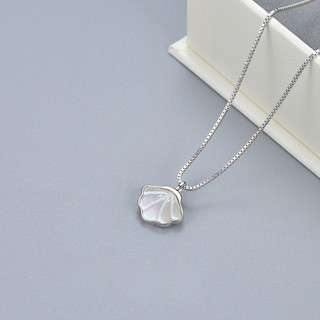 S925 Bạc Vỏ Vòng Cổ Thời Trang Đơn Giản Trang Sức Xương Đòn Dây Xích Cô Gái Sinh Viên Quà Cưới Bán Buôn