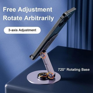 Giá đỡ máy tính để bàn POCKETN, Thiết kế giảm chấn Giá đỡ điện thoại di động xoay vô hạn, Chất liệu hợp kim Cốc Dolly Rỗng Tản nhiệt Giá đỡ phẳng