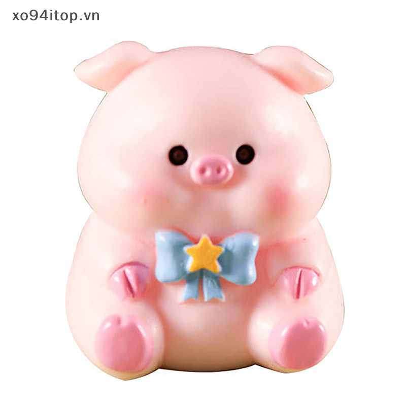 Xoitop Dễ Thương Lợn Mô Hình Động Vật Micro Phong Cảnh Trang Trí Nhà Cửa Thu Nhỏ Cổ Tích Vườn Phụ Kiện Trang Trí VN