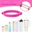 Vòng dây rút silicone WOODNEST, quai xách ly nước tự làm, tay cầm chai, dây đeo bình nước di động cho cốc