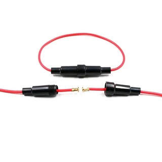 FEIYING Giá đỡ cầu chì thủy tinh 20AWG 5x20mm 6x30mm kèm cáp dây, vỏ 250V bền bỉ, hộp cầu chì loại vít