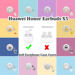 [imamura] Dành cho Vỏ tai nghe Huawei Honor X5 Vỏ tai nghe silicon mềm hoạt hình trong suốt