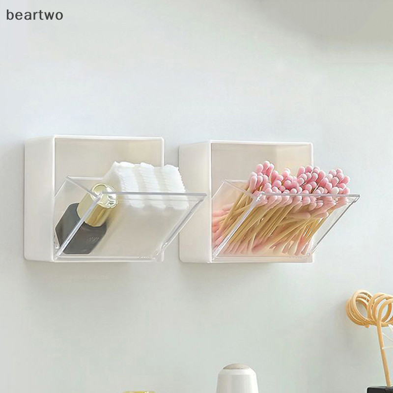 < Beartwo > Hộp lưu trữ treo tường Thiết kế Clam Hộp đựng khăn bông bằng nhựa Đẹp