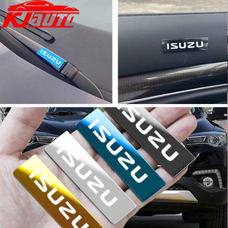 Isuzu Thân Xe Fender Bên Kim Loại Biểu Tượng Miếng Dán Tự Động Cửa Sổ Trang Trí Miếng Dán Khăn Lau Xe Miếng Dán Cho Isuzu D Max D-Max Mu-x Mu x Trf Phụ Kiện