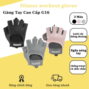Găng Tay Tập Gym SPORT Tập Yoga, Đạp Xe, Goft Chất Liệu Thoáng Khí Với Miếng Đệm Silicon Chống Chai Chống Trượt AL121