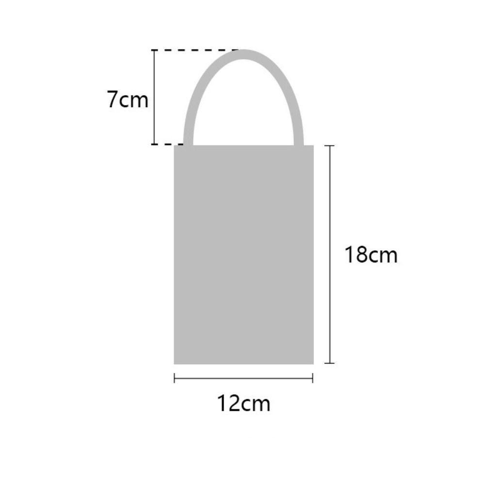 Túi xách dệt kim WOAY, Túi đeo vai Mini hoạt hình, Túi đeo tay thắt nút gấu trúc bằng vải Polyester dung lượng cao có thể tái sử dụng cho học sinh