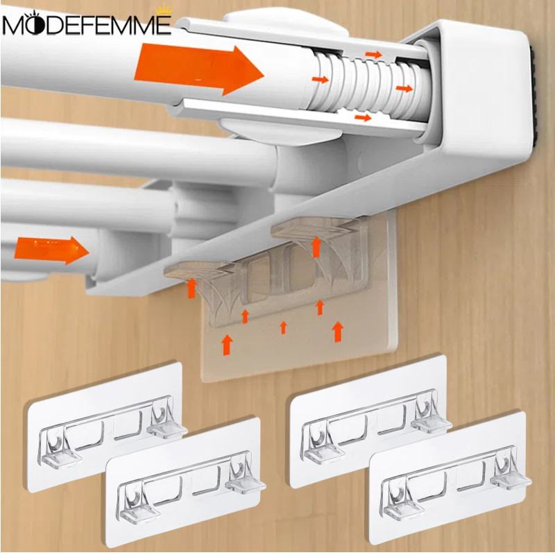 [Đặc sắc] Hỗ trợ bảng cabin tủ - Tự dính, Ổn định - Giá đỡ ngăn tủ quần áo - Đế giữ tấm ván trượt - Kệ hàng hóa Giá đỡ xếp lớp - Móc treo
