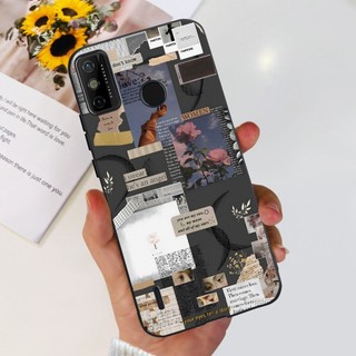 Dành Cho Tecno Spark 6 Go Vỏ KE5j KE5k Ốp Điện Thoại Hoa Thời Trang Mới Mềm Mỏng Silicon Dành Cho Tecno Spark Go 2020 2021 Ốp Lưng