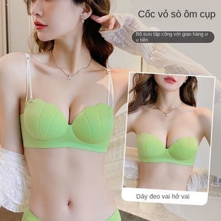 Dây đeo vai có thể tháo rời, đồ lót chống trượt, áo ngực liền mạch gợi cảm dành cho nữ