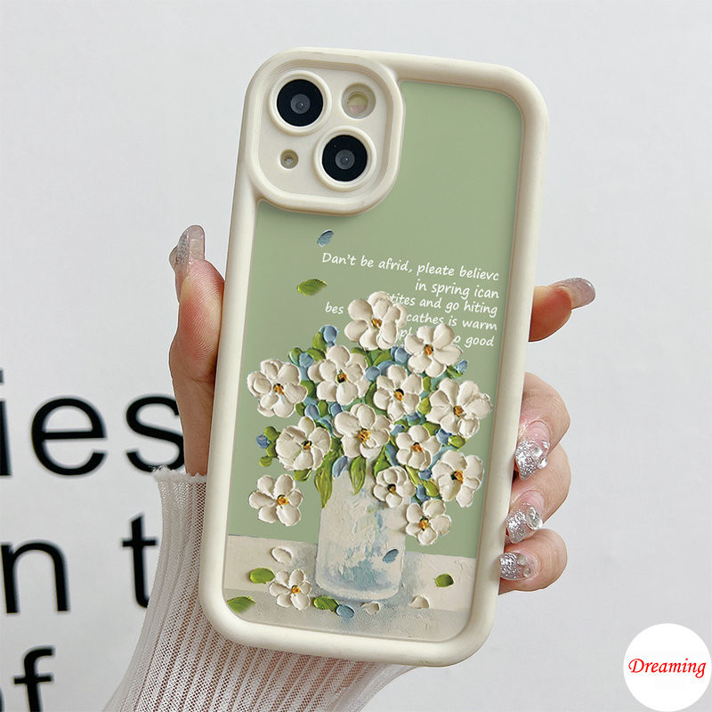 Ốp Lưng Cho Samsung Galaxy A06 A05 A04 A03 A02 A17 A16 A15 A14 A13 A12 A26 A25 A24 A23 A22 A20 A36 A35 A34 A33 A32 Thiết Kế Mắt Thiên Thần Chống Rơi Họa Tiết Retro Hoa Và Lá