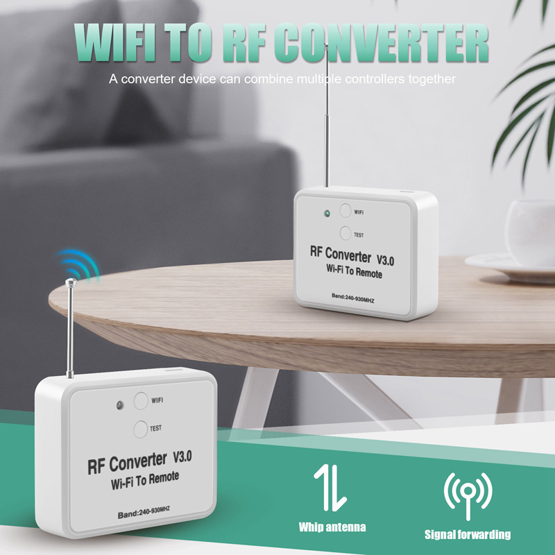 Điện thoại chuyển đổi Wifi sang RF không dây đa năng Thay vào đó điều khiển từ xa 240-930Mhz cho ngôi nhà thông minh