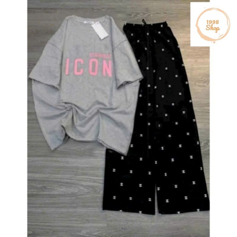 QĐen+áo ICON xám